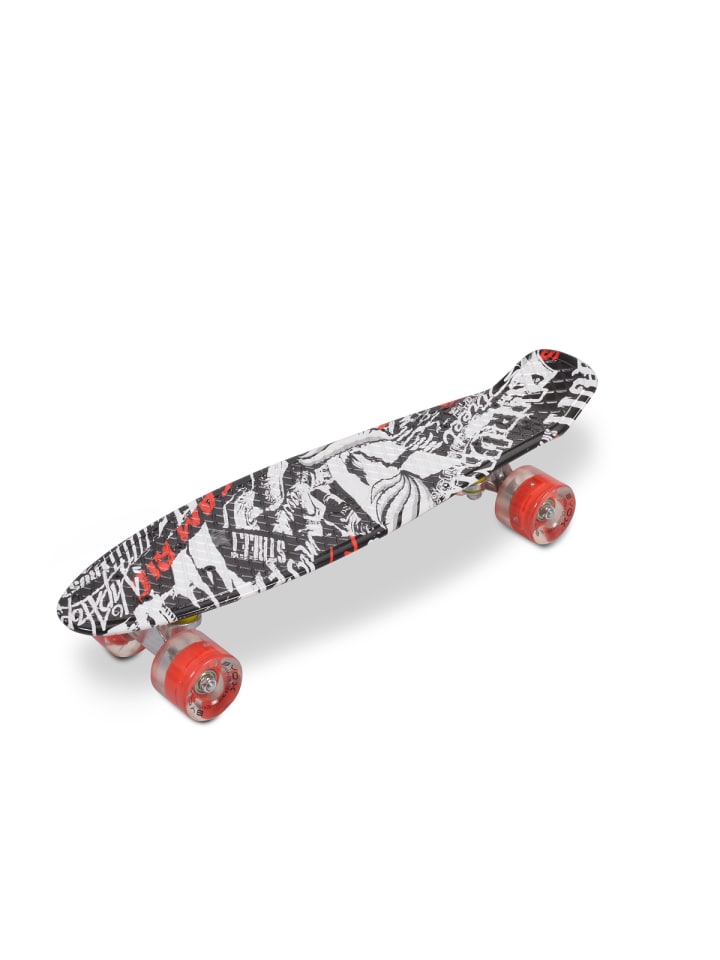 

Byox Детский скейтборд 22 дюйма, череп, красный