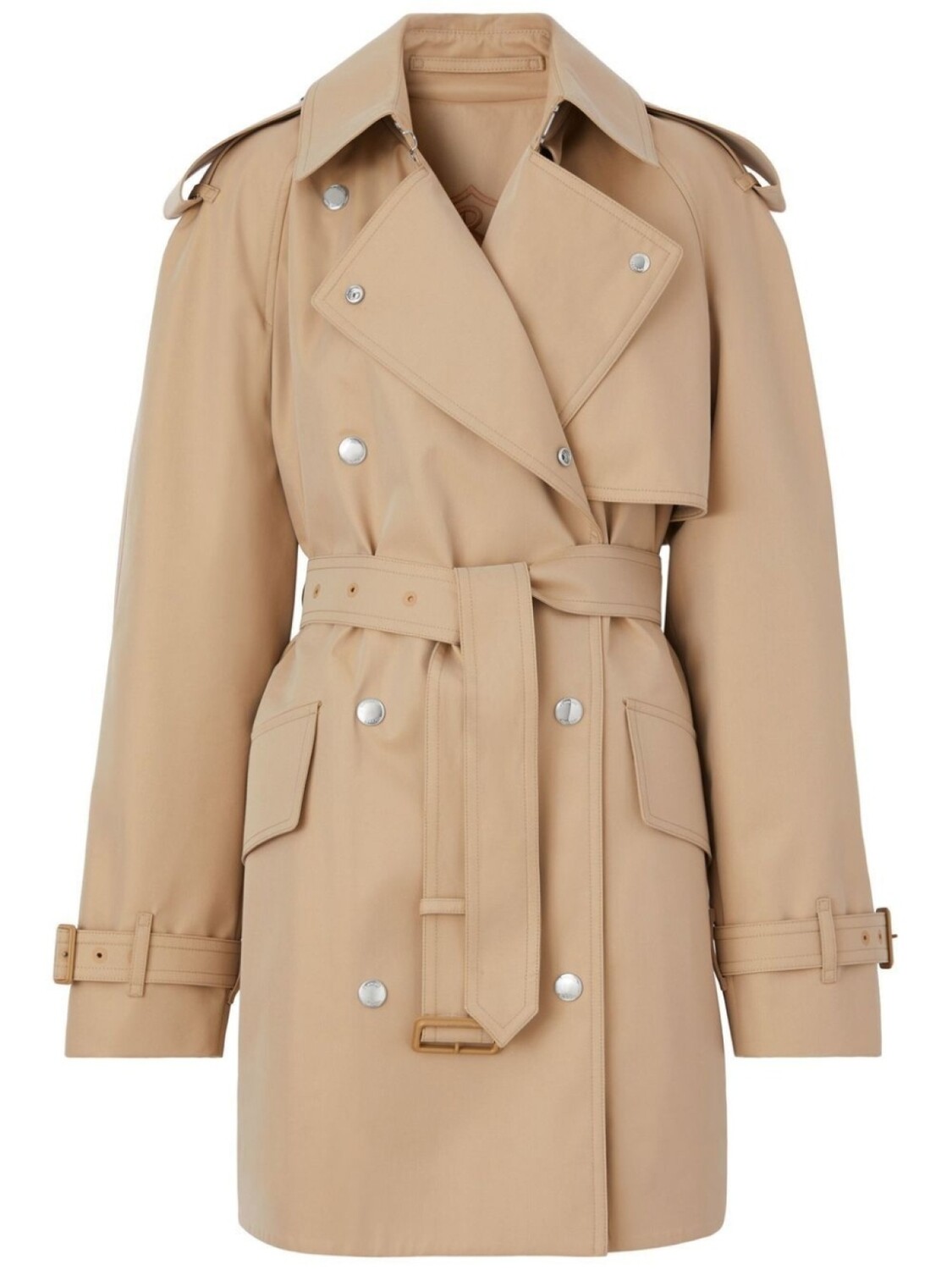 

Burberry габардиновый тренч с поясом, коричневый