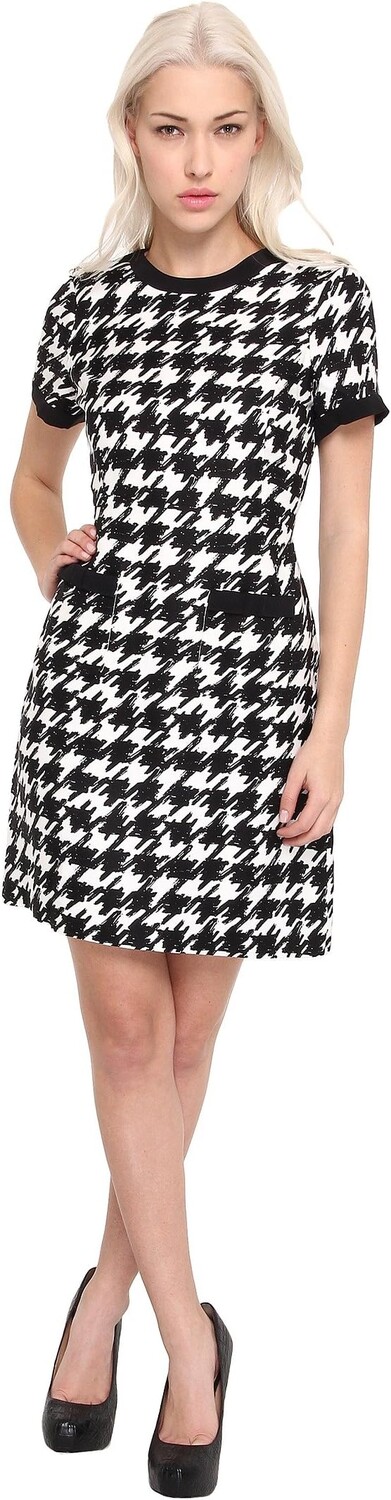 

Платье Kate Spade New York Mavis Dress, цвет Black Painterly Houndstooth