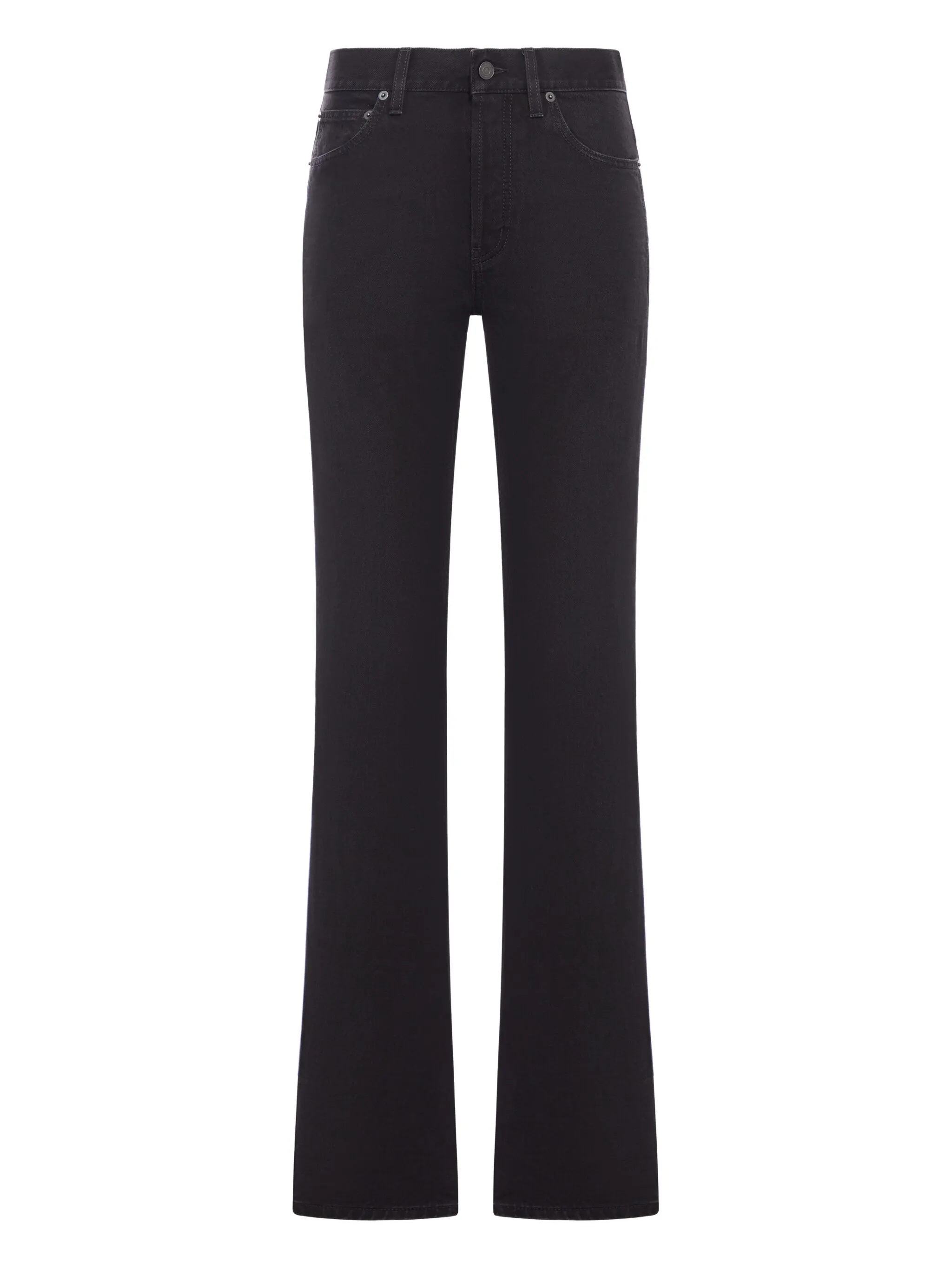 

Джинсы с нашивкой-логотипом Saint Laurent, черный