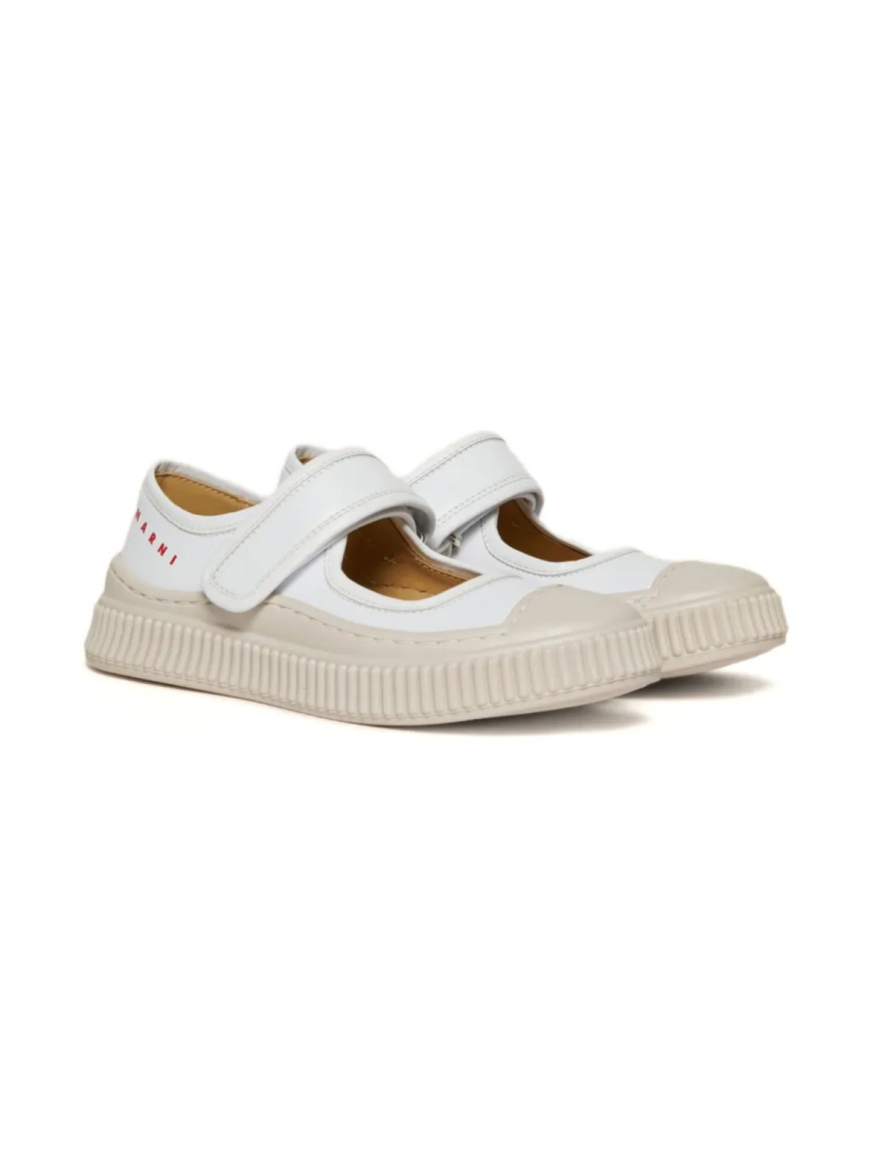 

Кроссовки Pablo Mary Jane с ремешками Marni Kids, белый