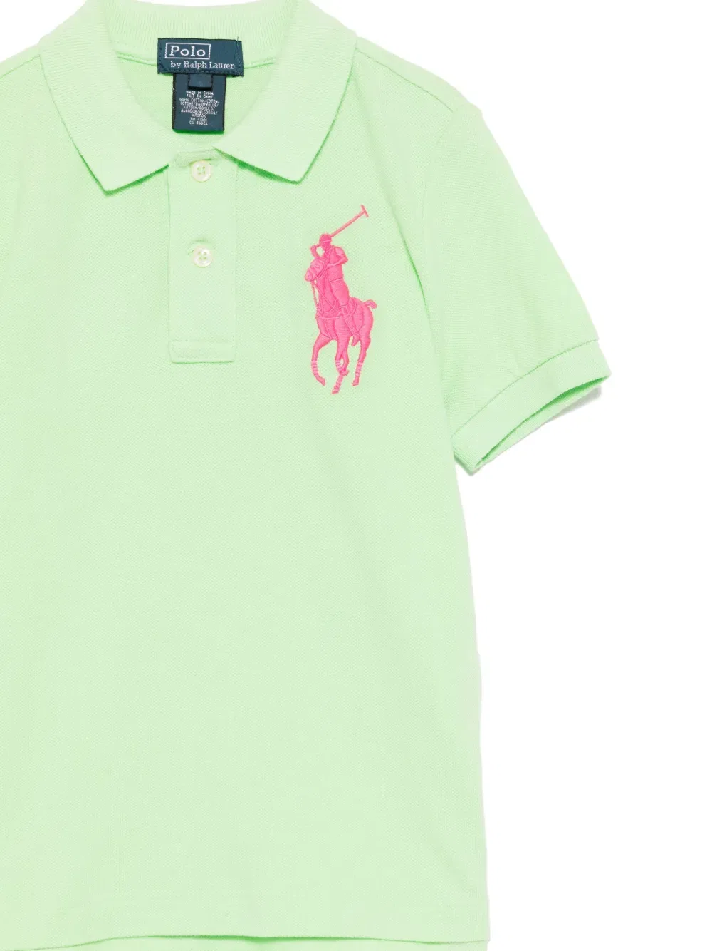 Рубашка поло Polo Ralph Lauren Kids, зеленый — фото 3