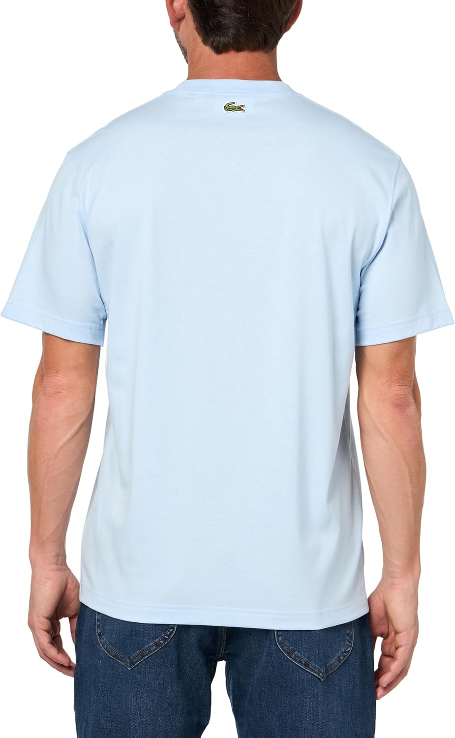 Мужская футболка Lacoste Classic Fit с круглым вырезом и коротким рукавом, фирменная, Rill — фото 2
