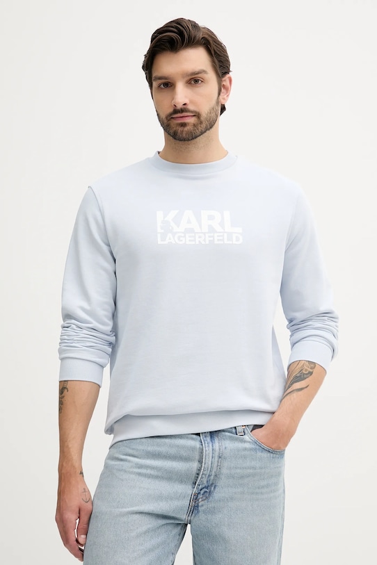 

Хлопковая толстовка Karl Lagerfeld, синий