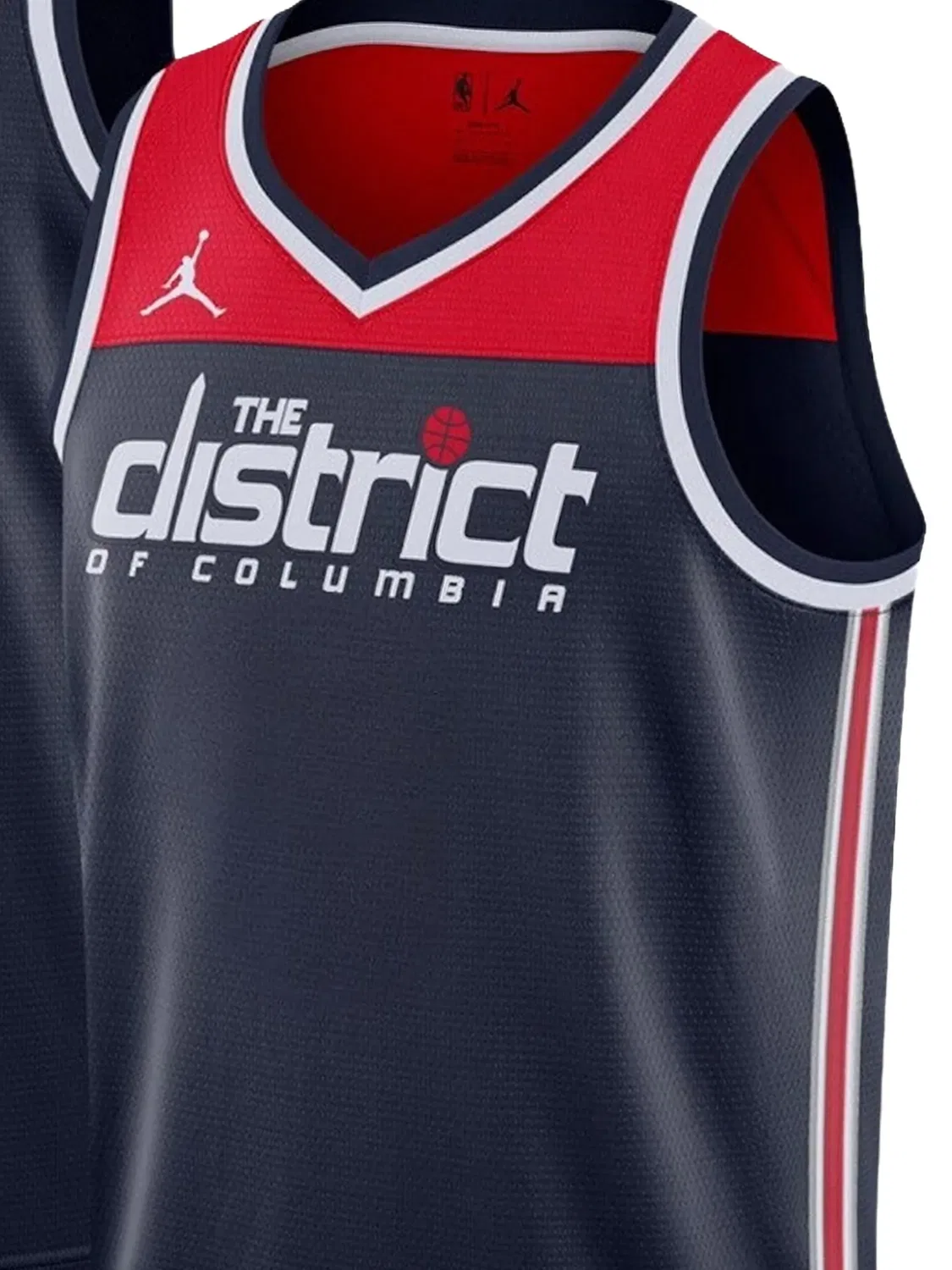 Топ Washington Wizards 2020/21 Swingman Player Jersey Statement Edition из коллаборации с NBA Nike, синий — фото 3