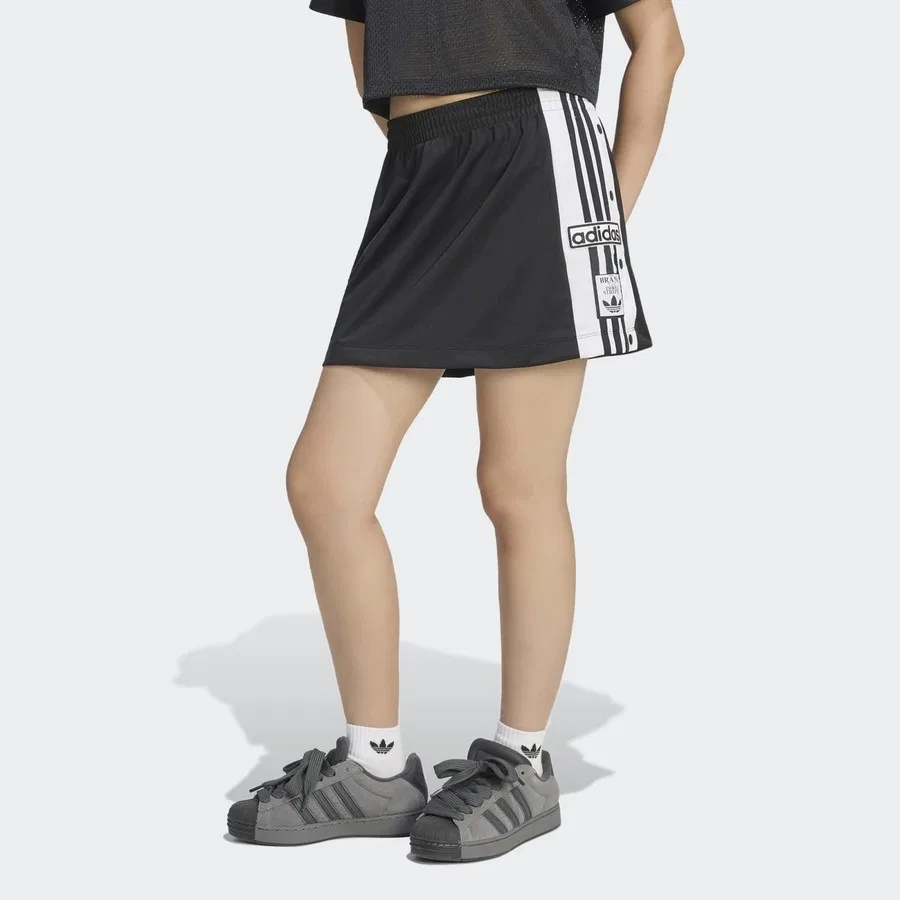 Юбка спортивная с логотипом Adibreak adidas, Черный — фото 2