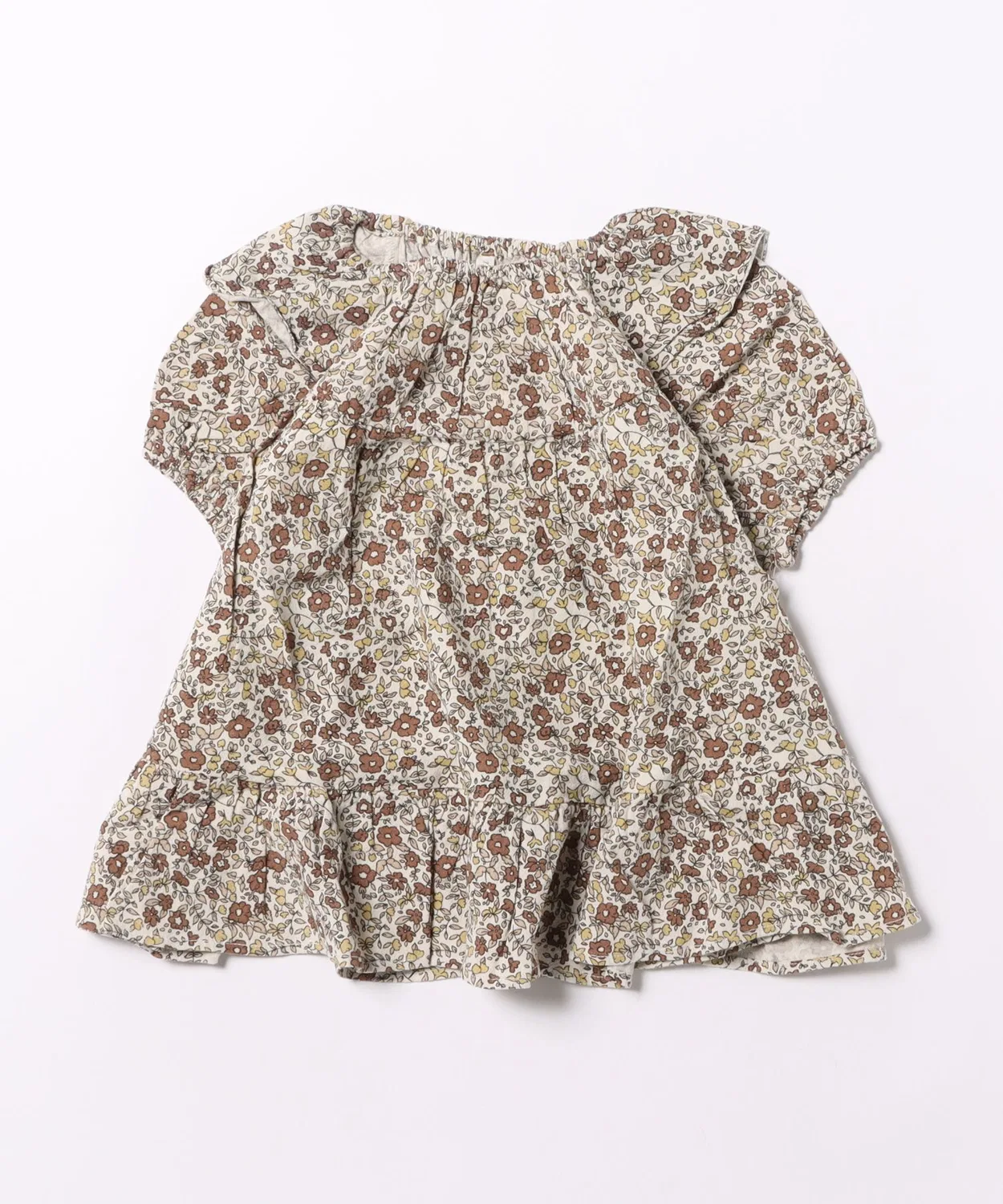 Детское платье с рюшами и принтом Autumn Floral Rylee + Cru