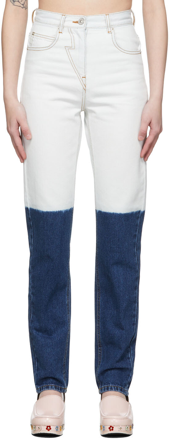 

Джинсы Off-White и Blue Dip Dye Pushbutton