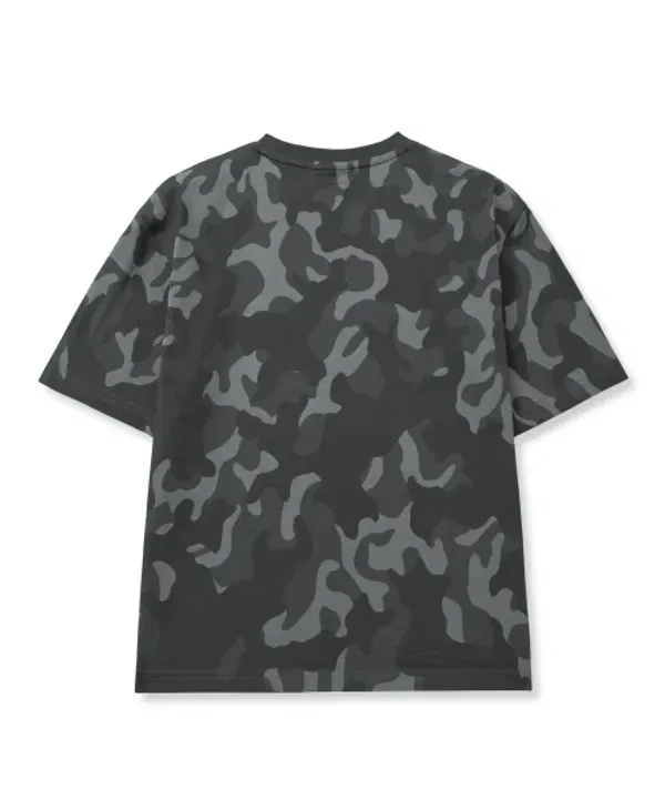 Футболка с камуфляжным принтом, Kids camo tag tee, Brownbreath Kids, черный — фото 3