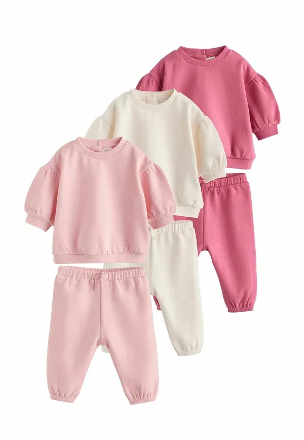Спортивный костюм из 6 предметов, хлопок, модель Tracksuit Bottoms, Next, розовый