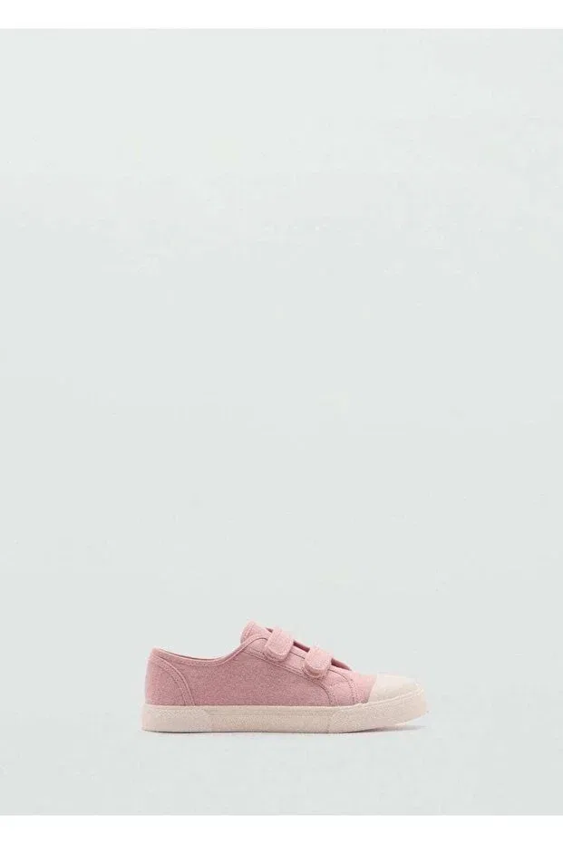 Детские кроссовки для девочек на липучке Mango Kids, Pastel Pink — фото 2