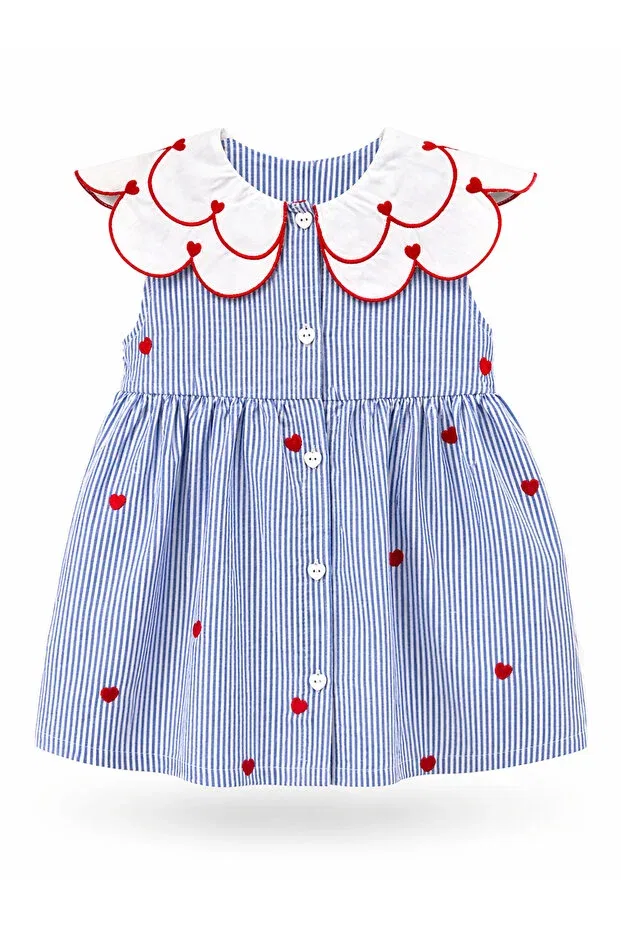 Детское платье для девочек хлопковое Pufiko Kids, Blue — фото 2