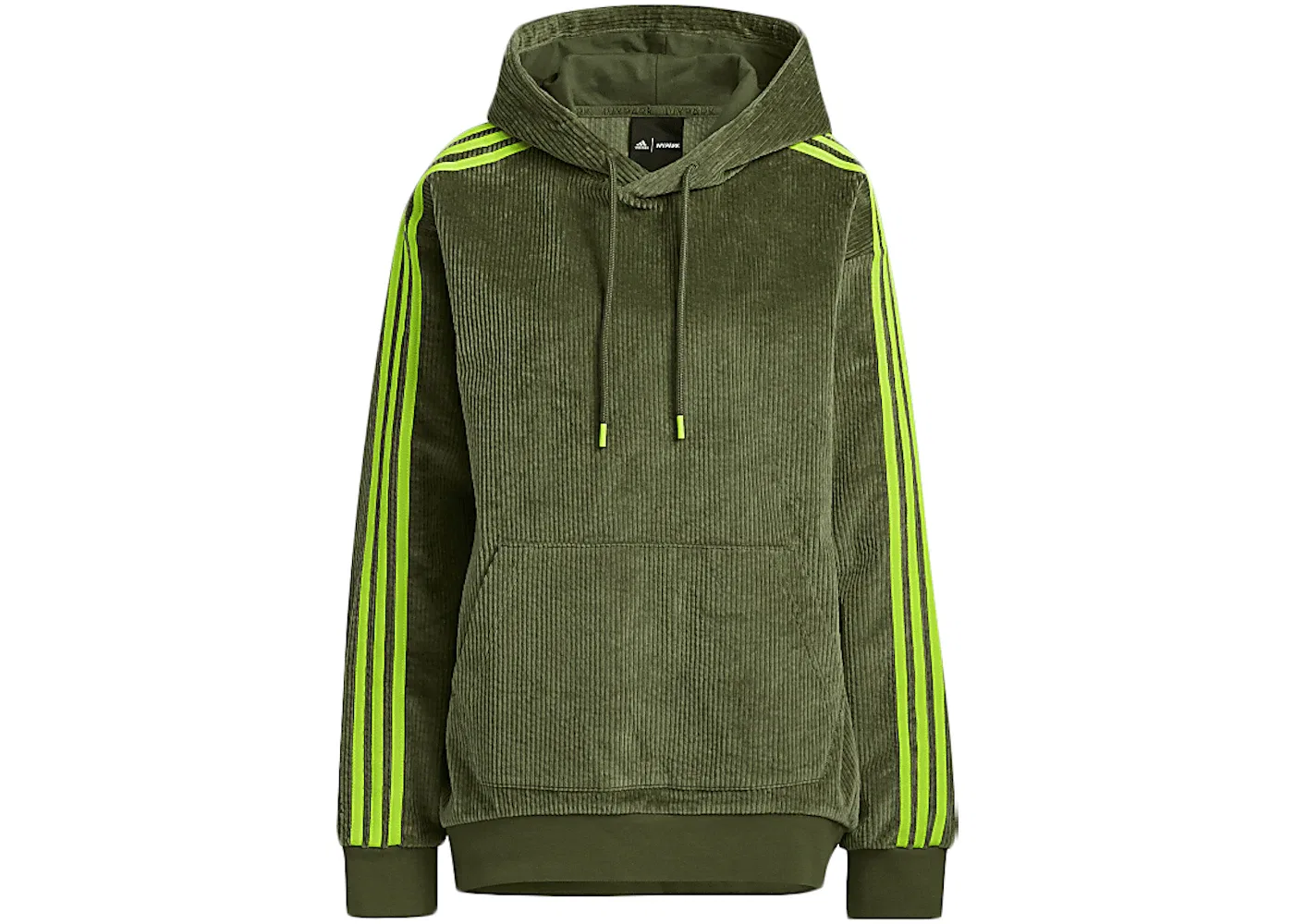 Детская худи с капюшоном из вельвета Ivy Park Halls of Ivy Corduroy Hoodie Adidas, Wild Pine