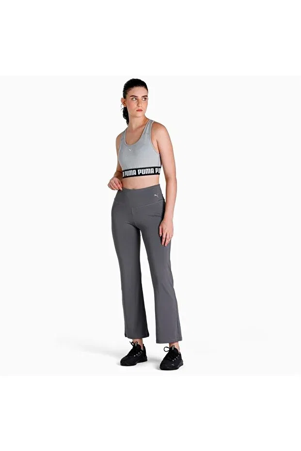 Детские спортивные леггинсы с широкими штанинами Puma, Gray — фото 4