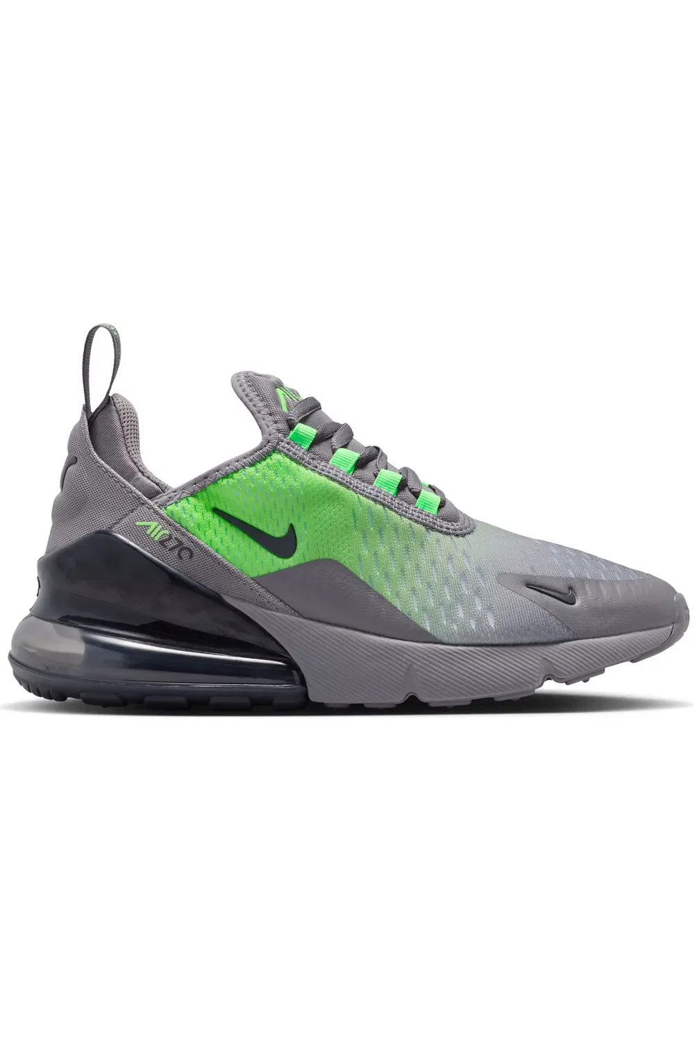 Детские кроссовки с амортизацией Air Max 270 Nike, Anthracite/Light Green — фото 2