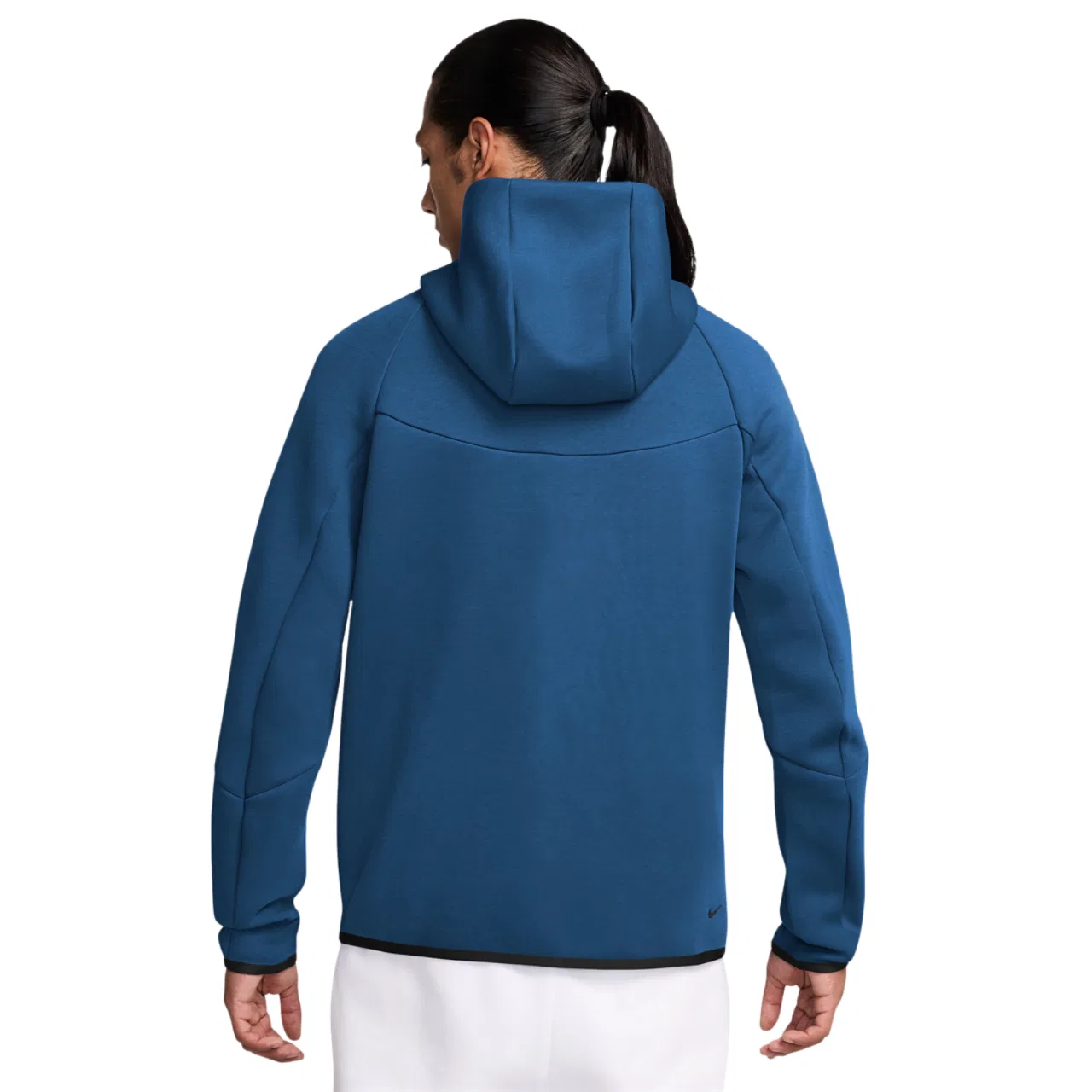 Мужское худи с капюшоном Windrunner Nike Tech Fleece, синий/черный — фото 2