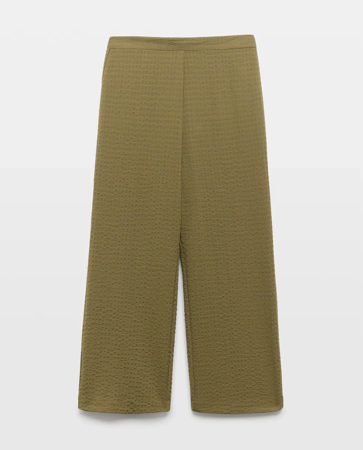 Детские брюки для девочек с принтом в клетку Pantalón fantasía cuadrillé de niña 520 Kaki Coconut El Corte Inglés, Kaki — фото 4