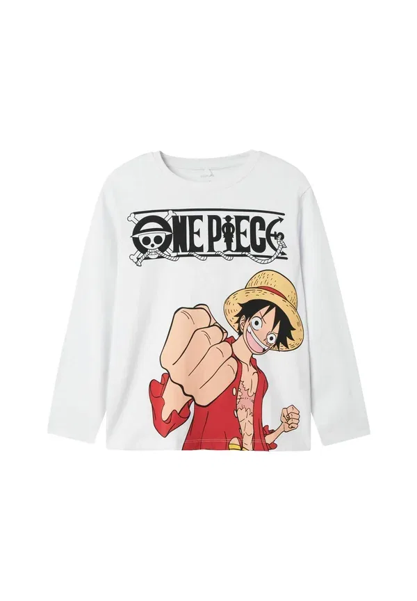 Комбинезон длинный с принтом Long sleeved one piece Name It, Bright White, белый