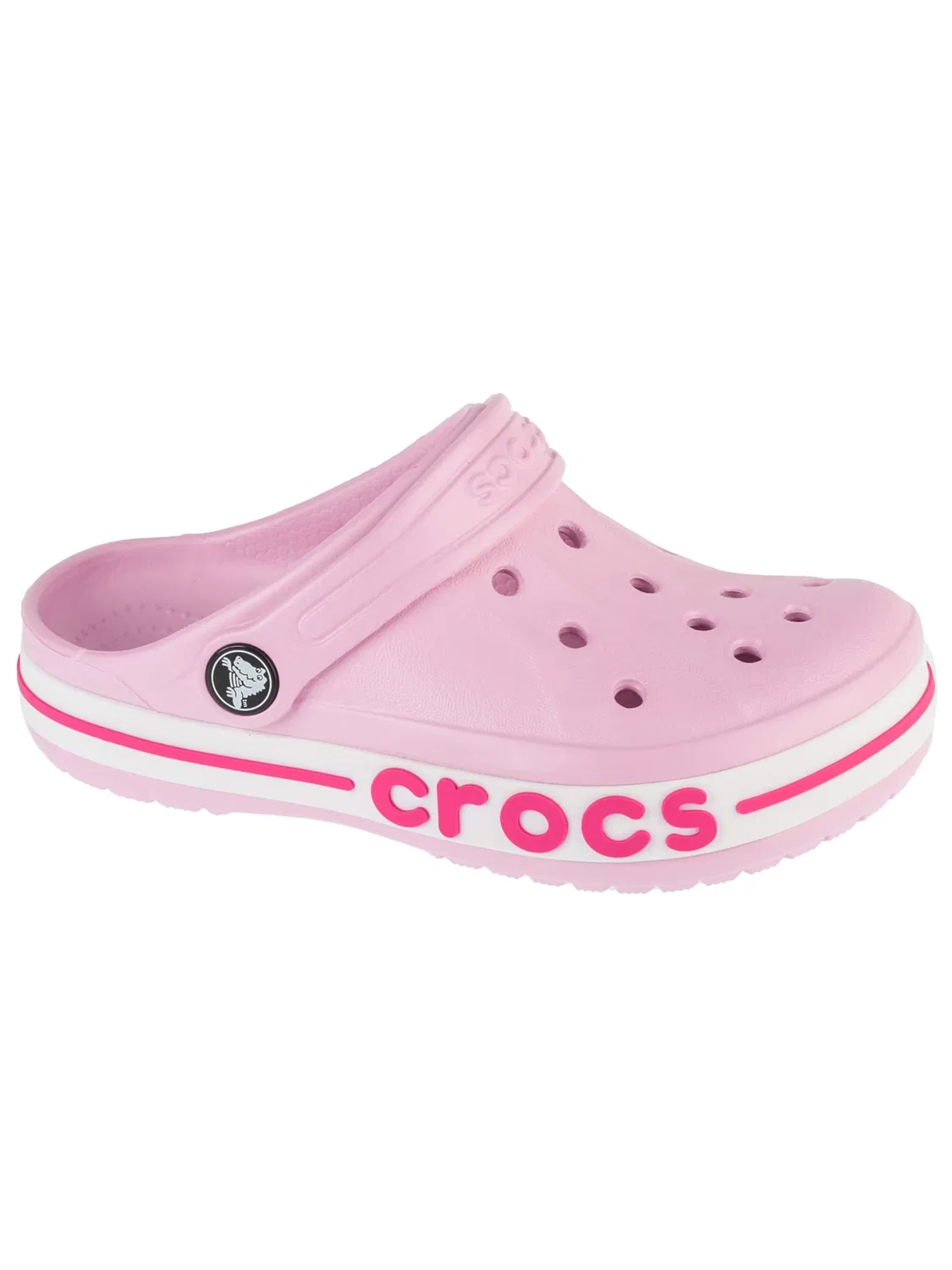 Детские сандалии Crocs Bayaband Kids Clog розового цвета