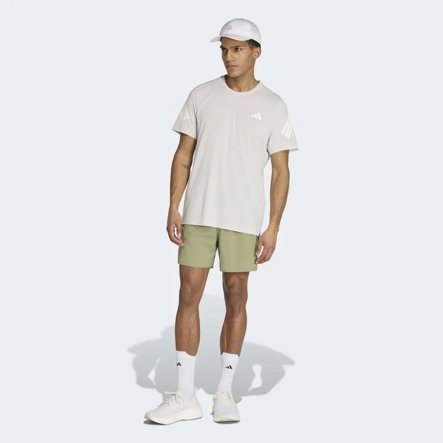 Футболка мужская с коротким рукавом adidas KR3050 ADI365, Бежевый — фото 3