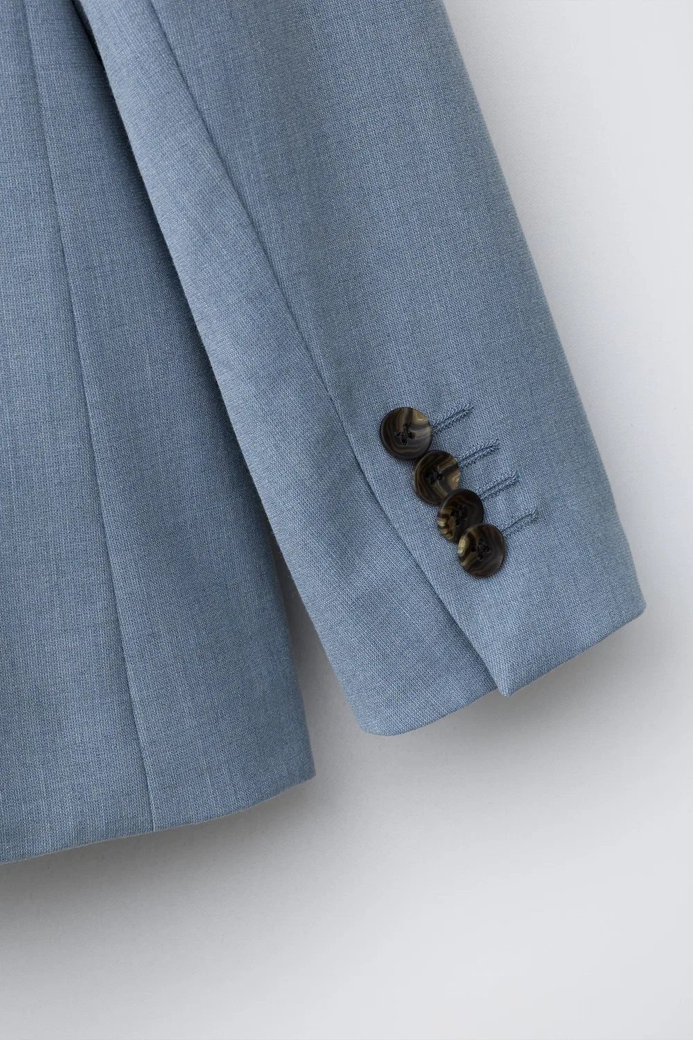 Блейзер костюма ZARA, Pastel Blue — фото 4