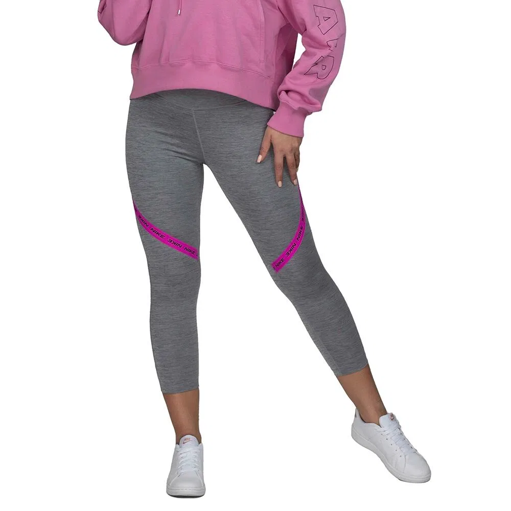 Женские спортивные леггинсы с длинным рукавом Nike Pro Dri-FIT, Hellgrau — фото 3