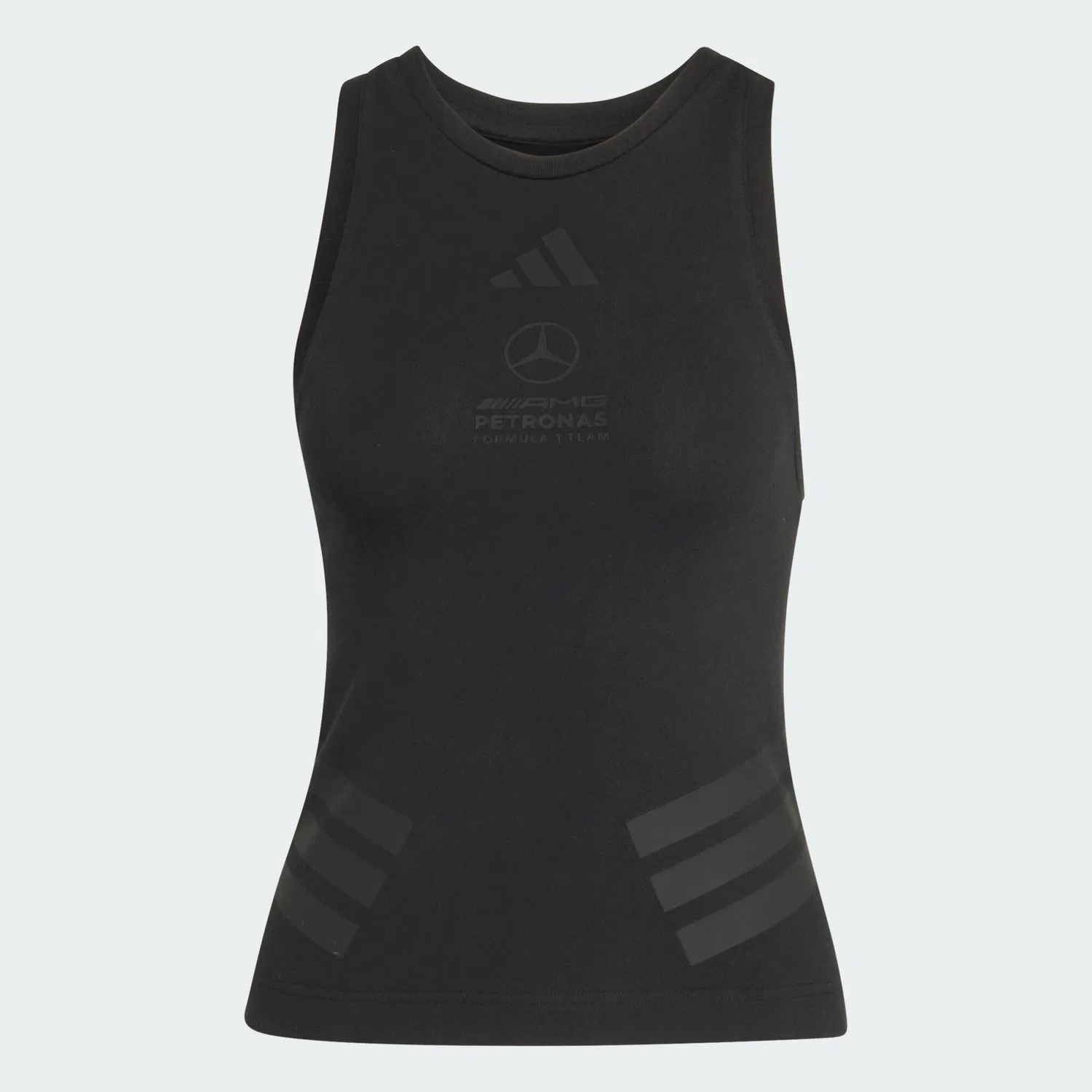 Мужской топ-безрукавка с принтом Mercedes-AMG Petronas Formula 1 Team Night Tanktop Adidas, Schwarz — фото 2