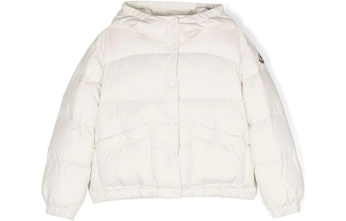 Детский пуховик белый Moncler