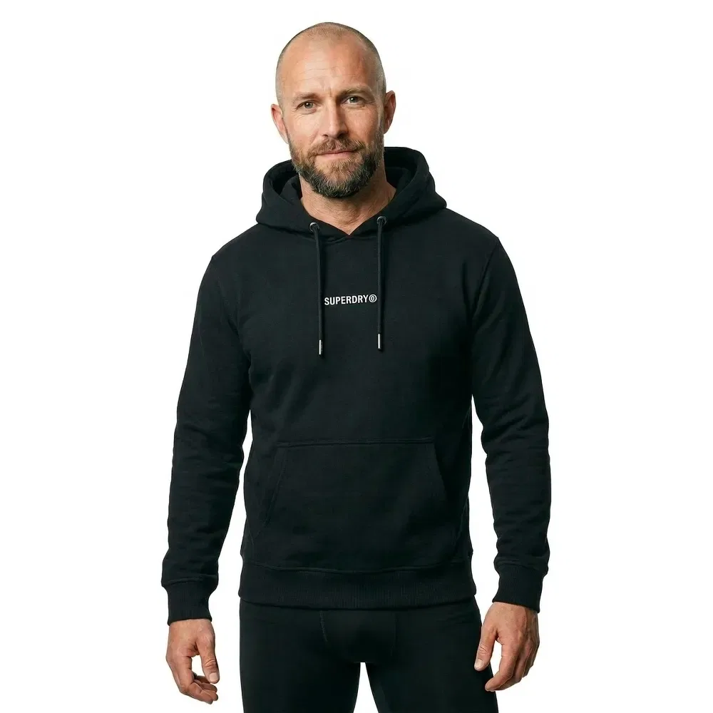 Худи с логотипом Superdry, черный — фото 3