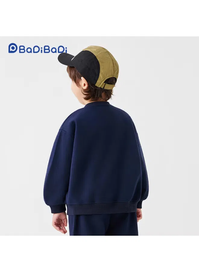 Свитшот детский с принтом Badibadi, синий