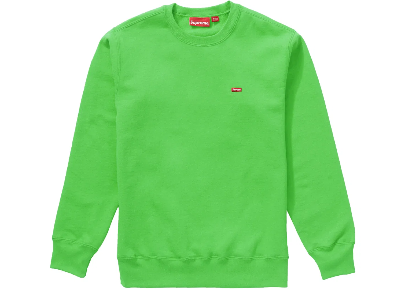 Мужской свитшот с принтом Small Box Crewneck Supreme, Bright Green
