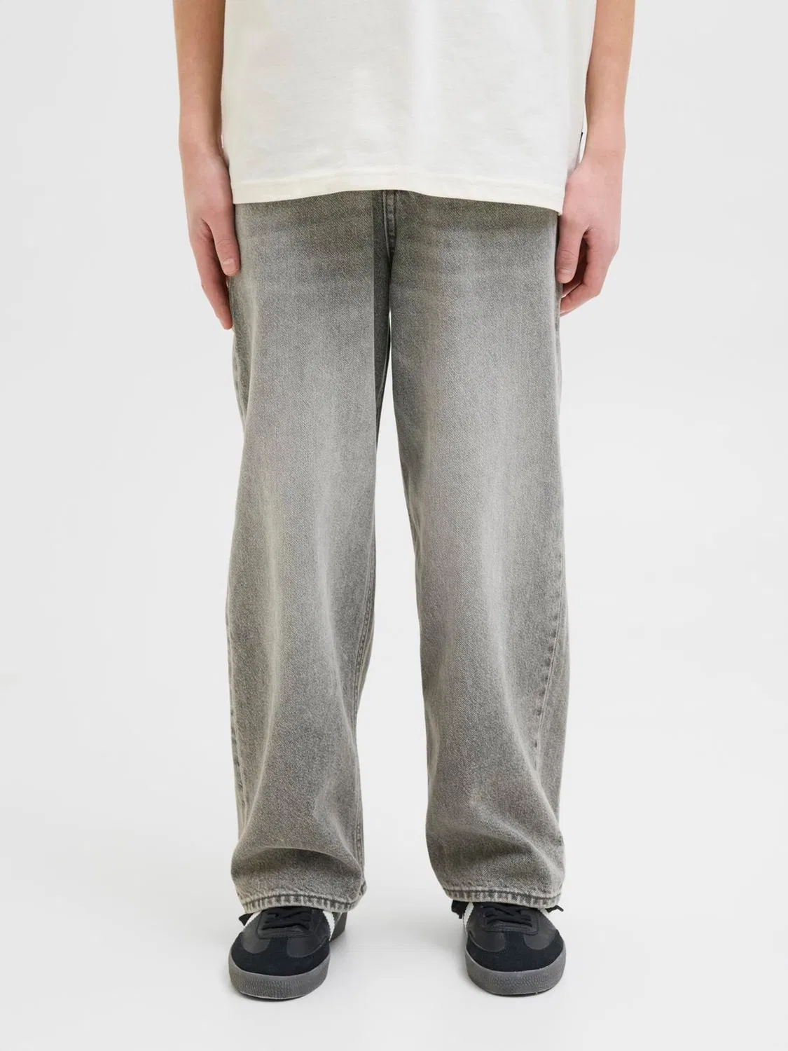 Джинсы свободного кроя Ron, JACK & JONES Junior, серый