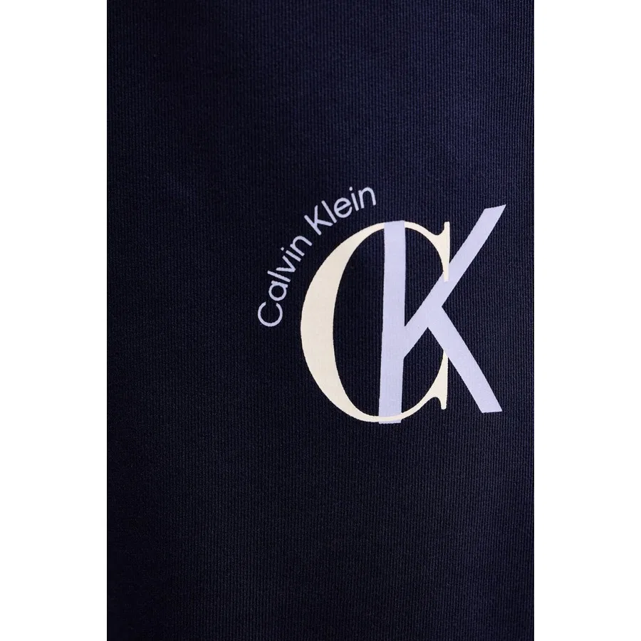 Спортивные штаны с эластичным поясом и манжетами, Calvin Klein, Темно-синий — фото 4