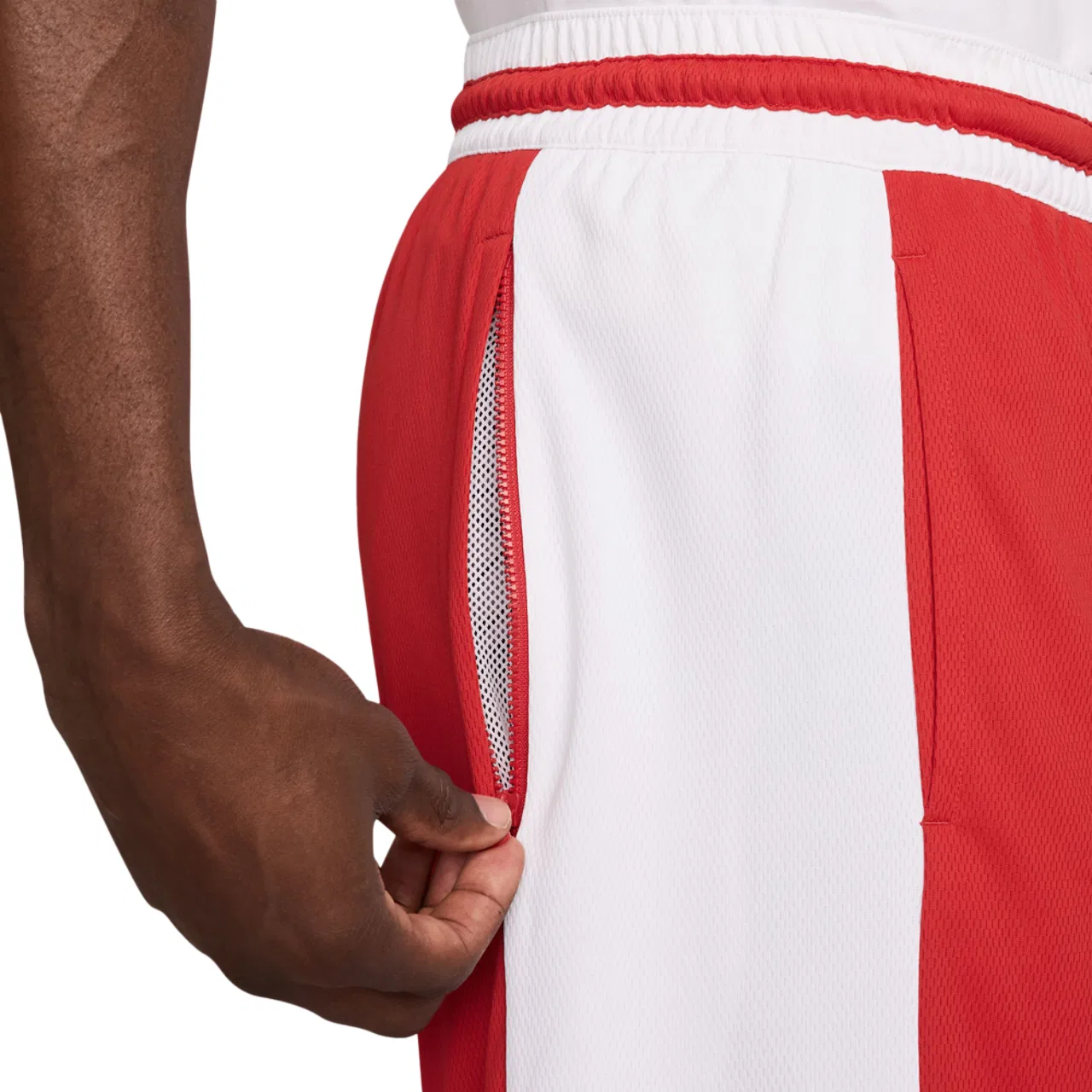 Мужские баскетбольные шорты из дышащего полиэстера Dri-FIT GM Classic 10" Nike, University Red/White — фото 4