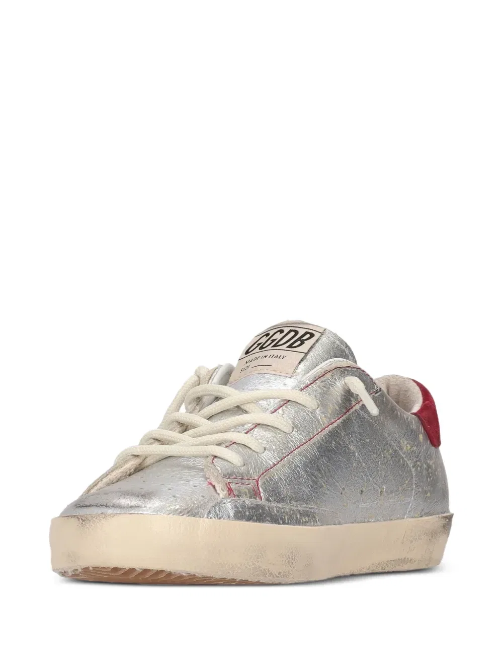 Кожаные кроссовки Super-Star Golden Goose Kids, серебряный — фото 3