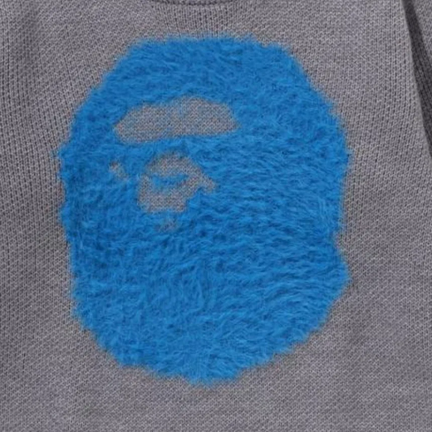 Детский свитер с круглым вырезом A BATHING APE, Gray — фото 3