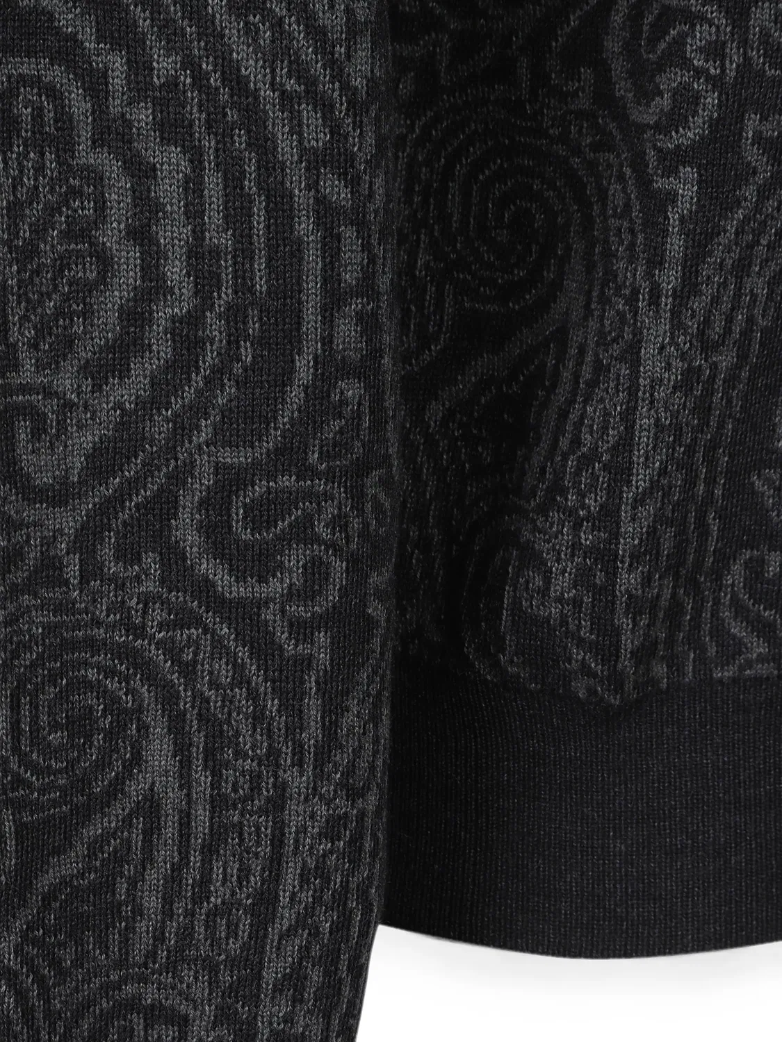 Жаккардовый свитер с узором пейсли Etro, черный — фото 3