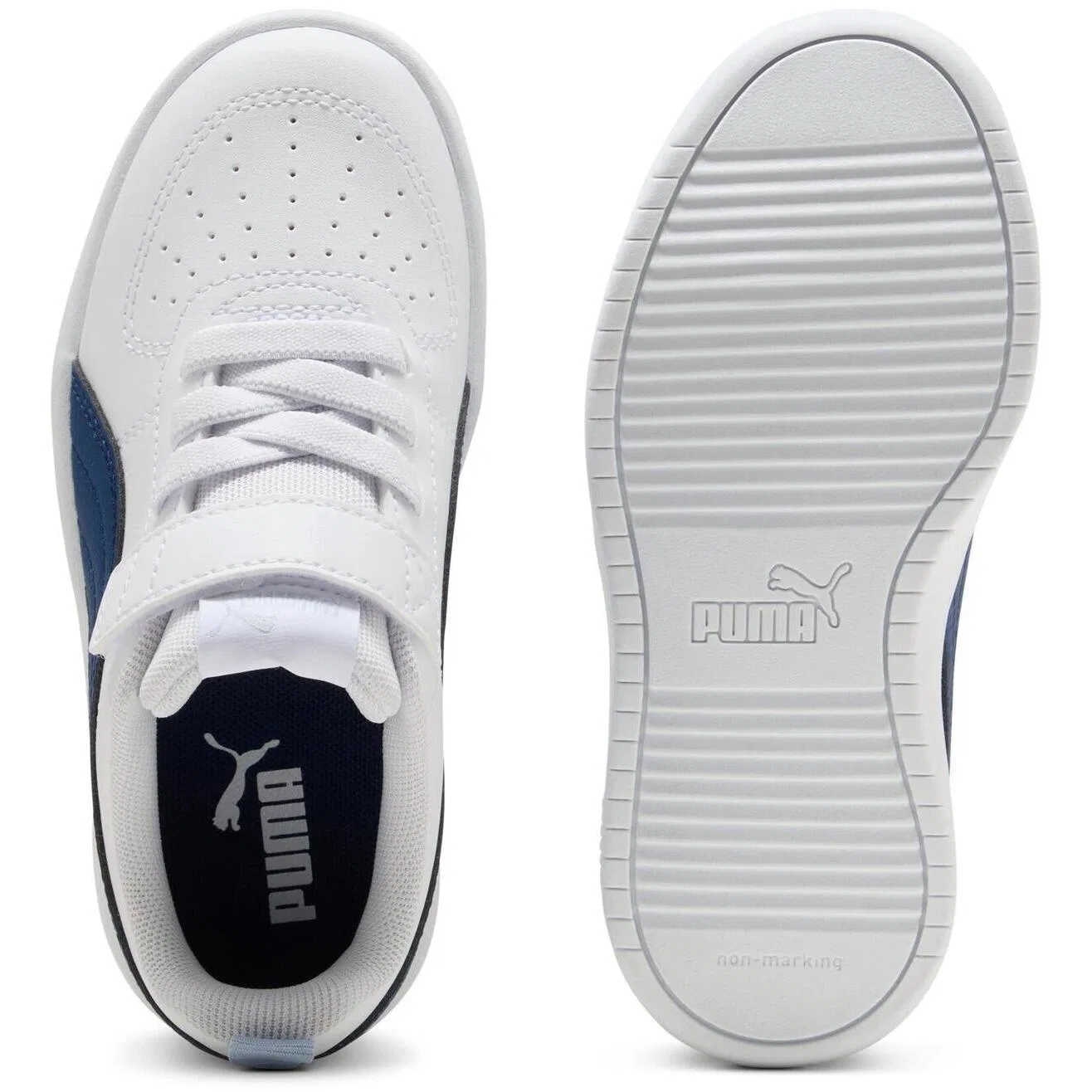 Детские кроссовки из экокожи Puma Rickie Ac Ps, Weiß — фото 2