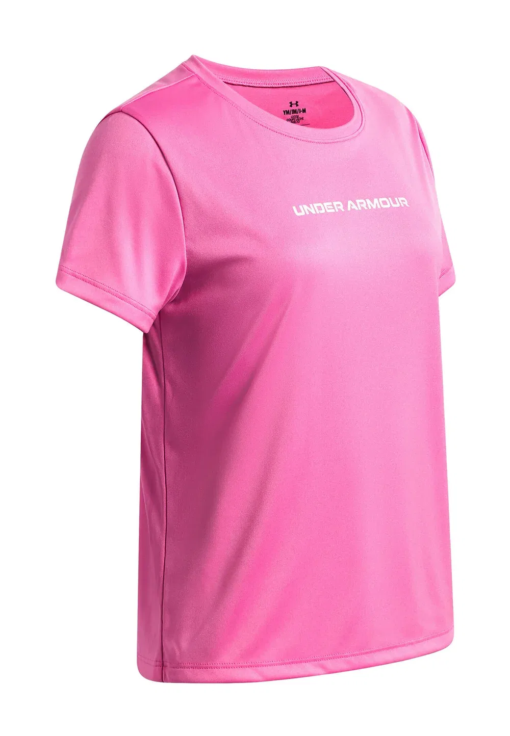 Футболка с фирменным принтом в стиле технологичной индустрии Under Armour, Pink Frenzy — фото 3