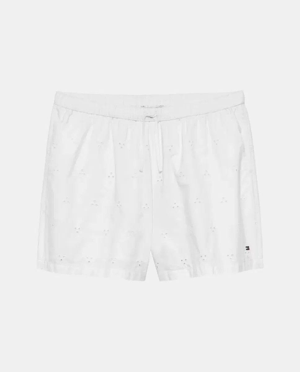 Детские шорты для девочек с вышивкой Tommy Hilfiger, Blanco