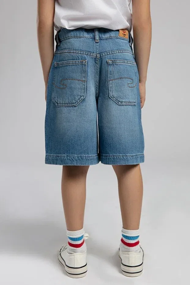 Детские джинсовые шорты для мальчиков Normal Waist Comfortable Blue Boy's Denim Shorts 252 LCB 121004 Lee Cooper, Denim — фото 2