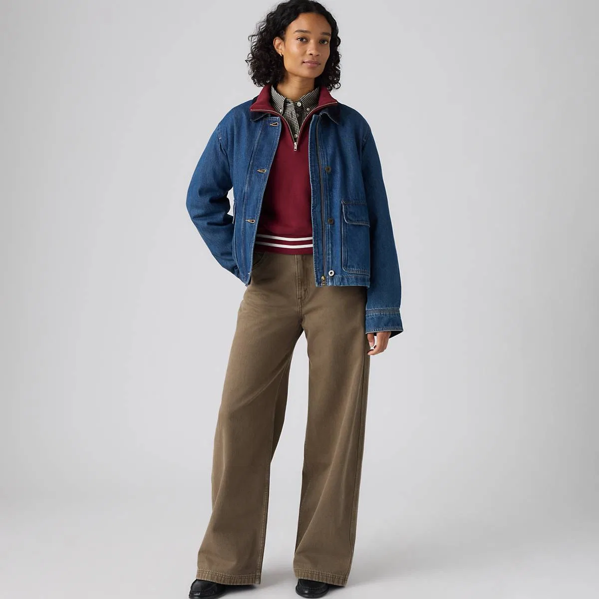 Женские рабочие брюки свободного кроя Cinch Levi's, Washed Canteen - Brown
