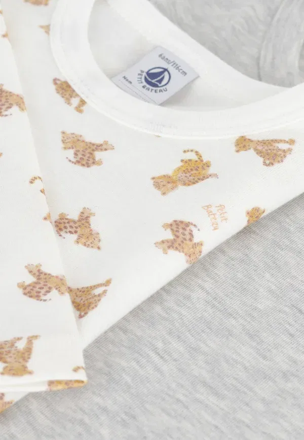Комплект из 2 футболок с длинным рукавом с рисунком Animals Petit Bateau multi-coloured, мультиколор — фото 3