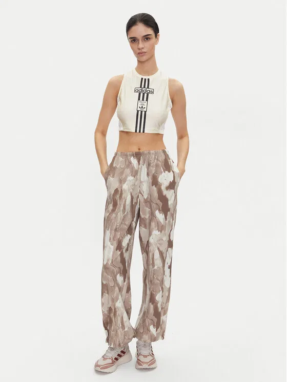 Топ slim fit Adibreak Adidas, кремовый — фото 2