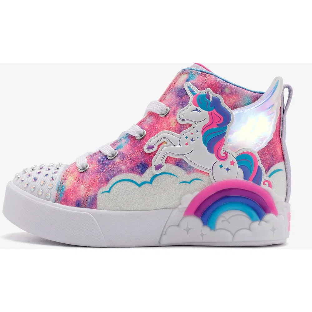 Детские кроссовки для девочек со светодиодной подсветкой Twinkle Magic Skechers — фото 2