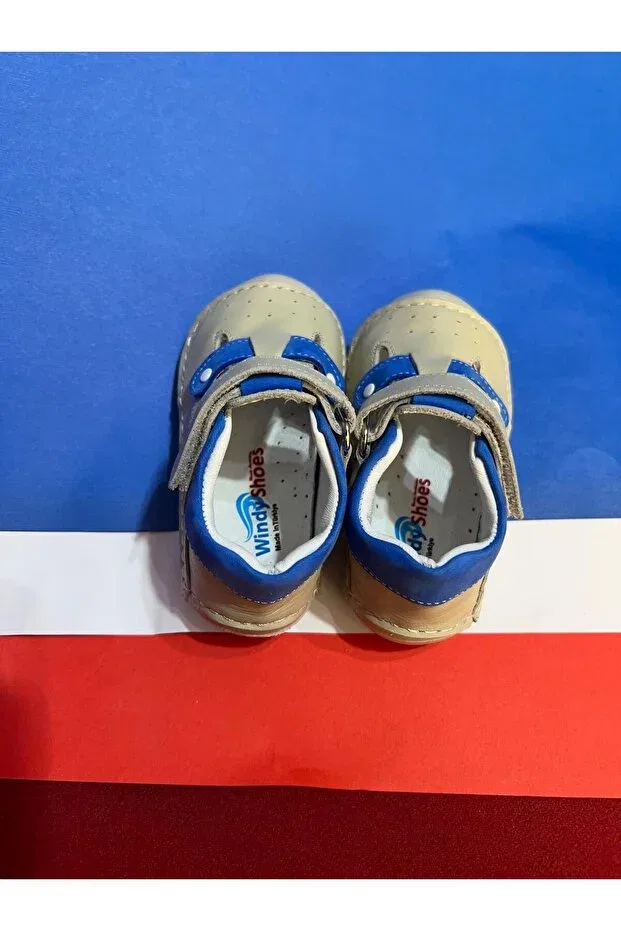 Детские сандалии для девочек кожаные ортопедические Beyez First Step Windy Shoes, Beige