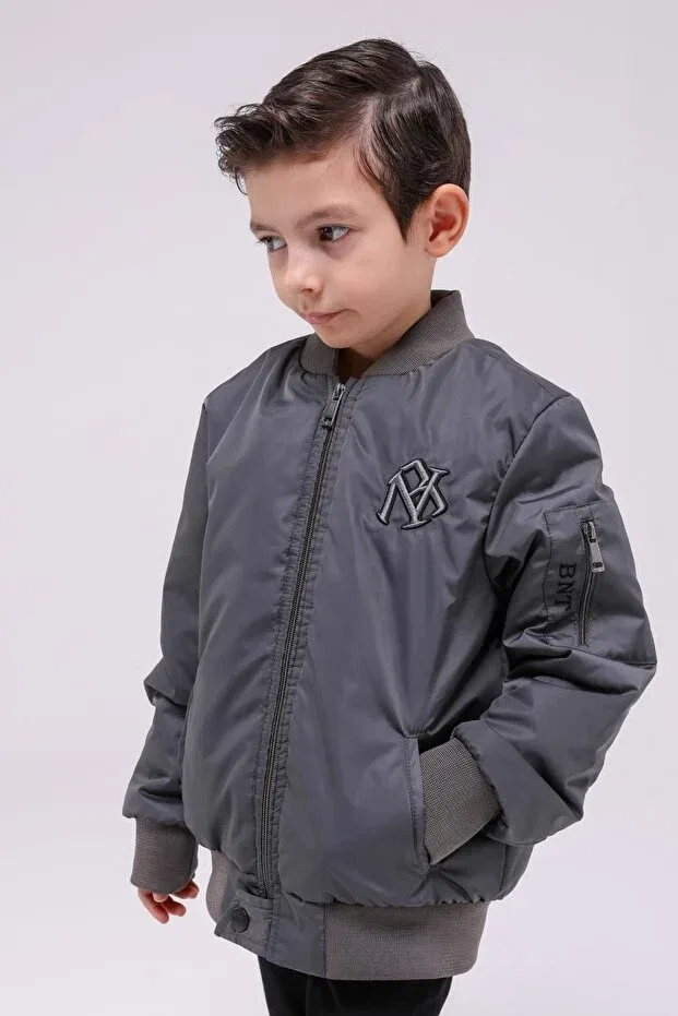 Детская куртка для девочек с длинным рукавом Benitto Kids, Gray