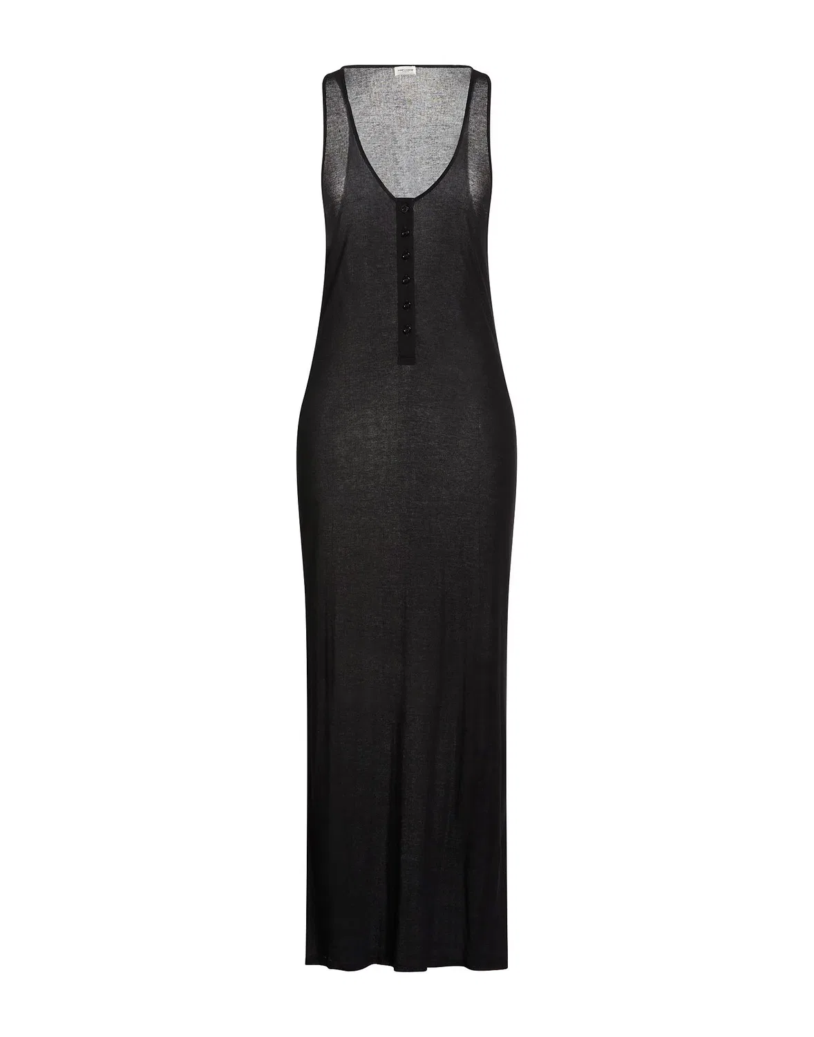 Женское платье без рукавов Saint Laurent, черный
