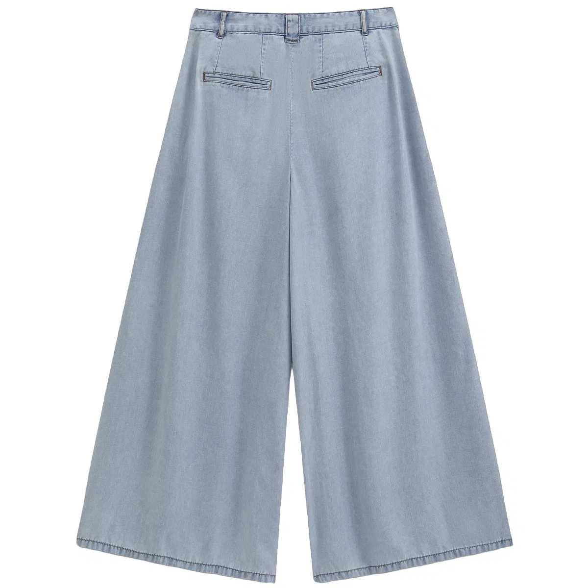 Женские джинсы с широкой штаниной Light Washed, GAP — фото 3