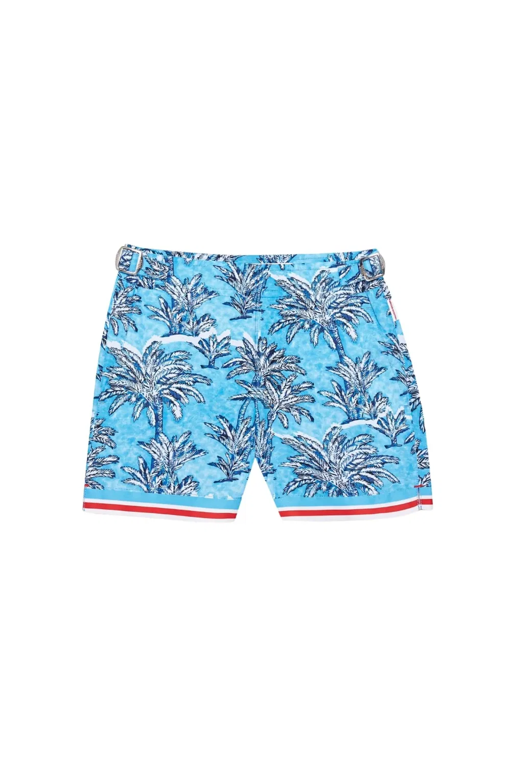 Детские шорты для мальчиков с принтом Russell Palm Border Orlebar Brown, Bright Wish Blue
